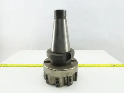 Ingersoll 6X4V-05R01 5" OD 10 Indexing Insert End Mill CAT 50 2.625" Projection