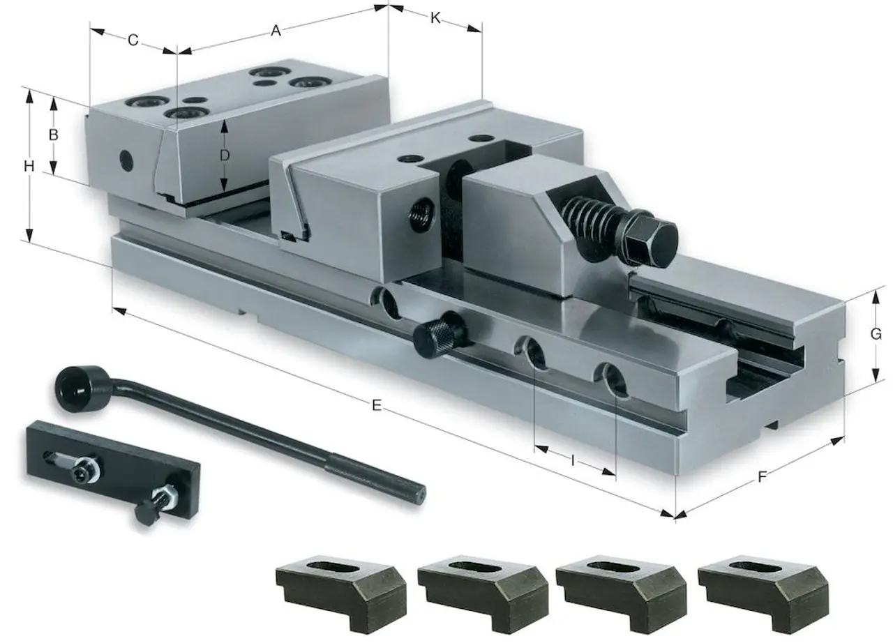 ROHM 175mm Mechanical Machine Vise MSR 175 x 400 (STK)