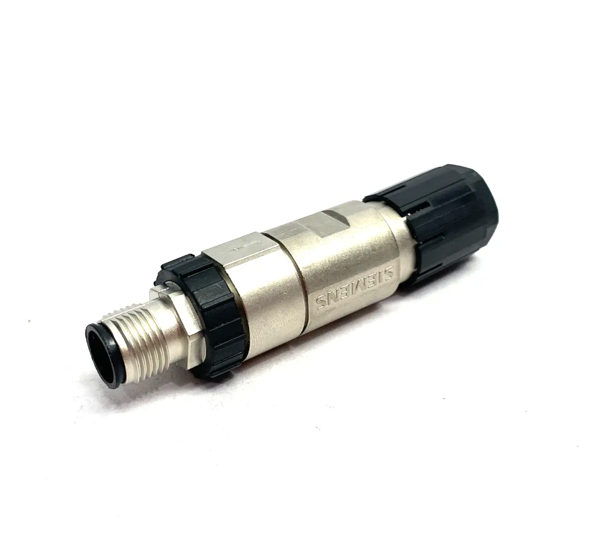 USED SIEMENS FASTCONNECT M12 PLUG PRO 2X2 M12 PLUG-IN CONNECTOR