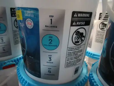 Pallet of Store Overstock and Ecommerce Product - Chlorinating Granules