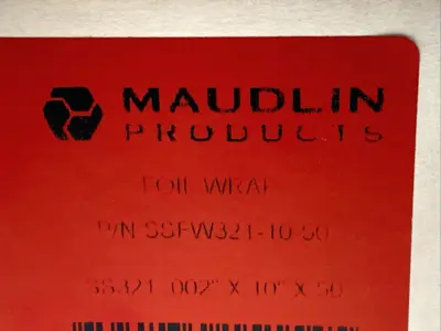New | in-Stock Maudlin Products Stainless Steel Foil Wrap 10" W 50' L Commercial Materials & Supplies Michigan US | Maverick Industrial Sales #1397722