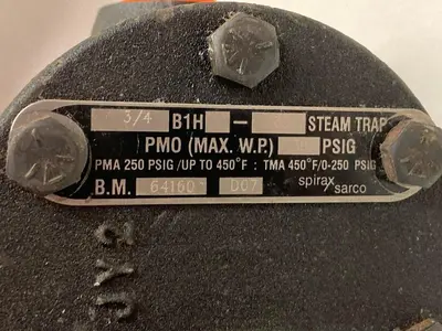 Used SPIRAX SARCO B1H-30 Pump & Valve Parts Ohio US | Surplus Asset Holdings #1365820