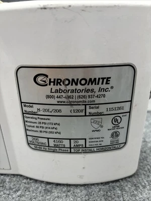 Used Chronomite M-20L/208 Water Heaters California US | Davliegogo LLC #1708364