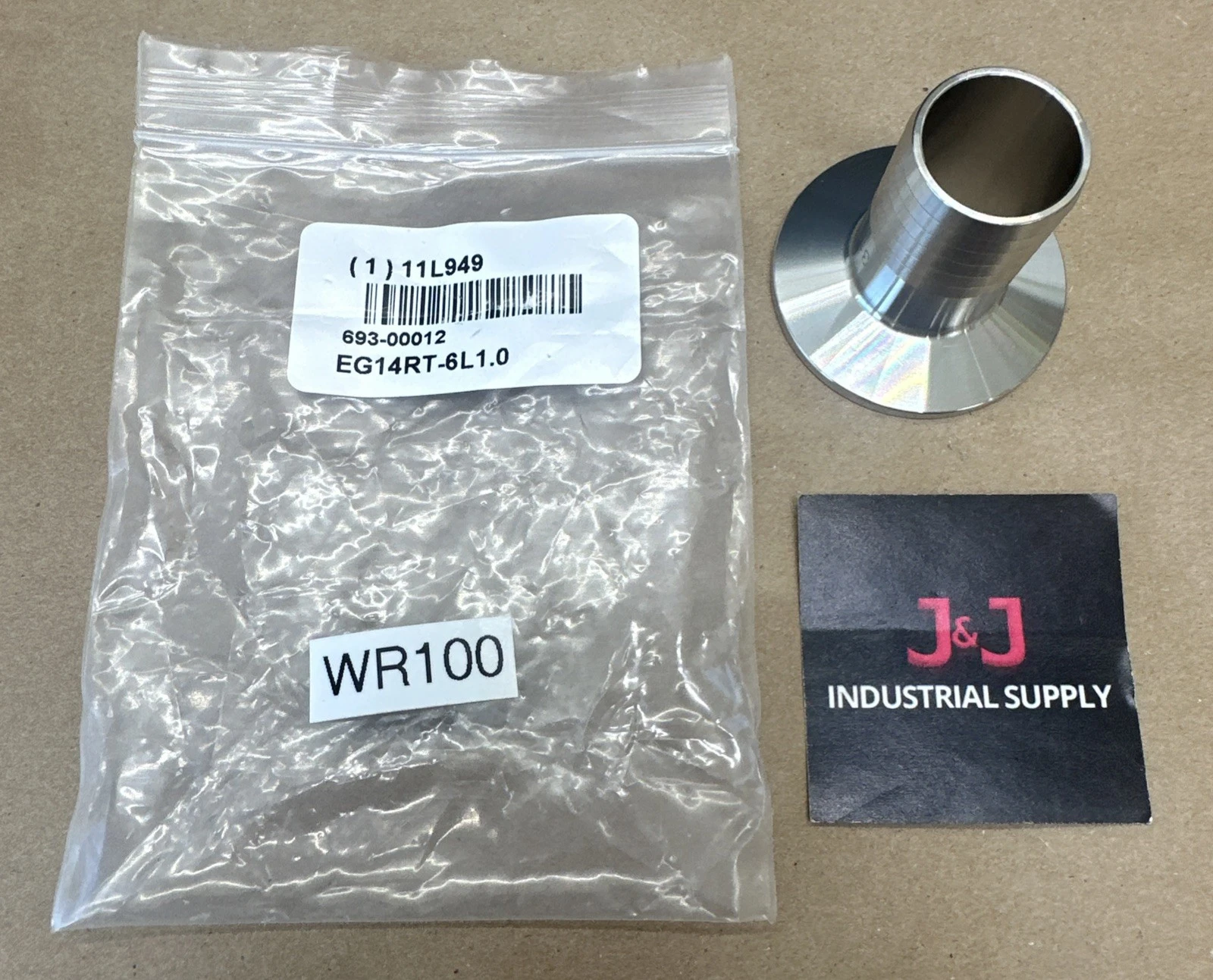 NEW NO BOX VNE Corp EG14RT-6L1.0 Stainless Steel Fitting 1” 693-00012 + WARRANTY
