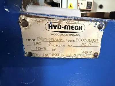 Used OCEAN HYDMECH DM18/42 Horizontal Dual Column Band Saws Arkansas US | SMF MACHINE TOOLS #1548854