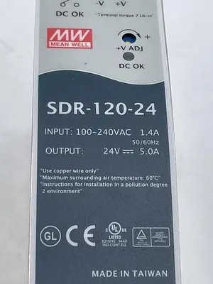 USED MEAN WE'LL MEAN WELL SDR-120-24