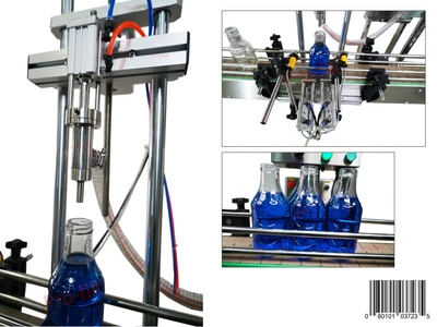 Index Gate System+Track Conveyor+Piston Filler A&E (Single & Double Head) #37235