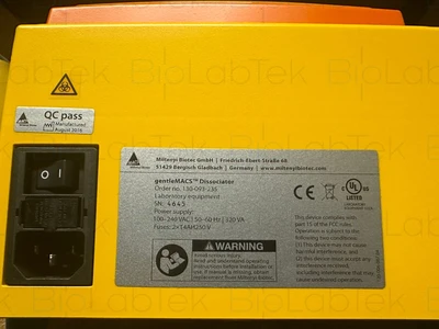 USED Miltenyi Biotec gentleMACS