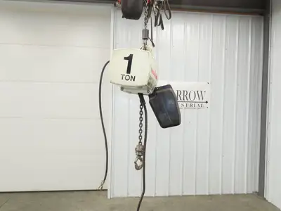 Coffing JLC2016310 Electric Chain Hoist 1 Ton 16 FPM 13' Lift 230/460V 3PH
