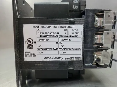 Allen Bradley 1497-B-BASX-3-N Control Transformer, 240/480V to 120V. 4B-34