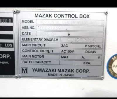 Used 2016 MAZAK NEXUS HCN 4000-III Horizontal Machining Centers Illinois US | Legacy CNC Machinery, LLC #390576