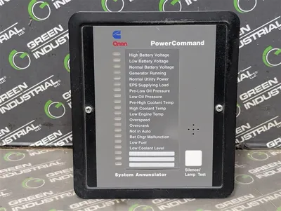Cummins Onan 300-4510 PowerCommand Annunciator Assembly 300-4508 Used