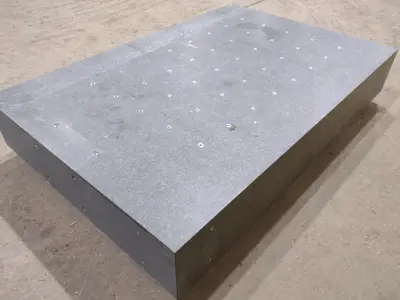 83.5" x 55" x 12.5" BLACK PRECISION GRANITE LAYOUT TABLE SURFACE PLATE: STOCK 19367