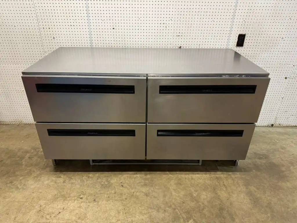 Used Delfield Used 64" Delfield UCD4064N 4 -drawer Undercounter/Worktop Refrigerator 115V Worktop Refrigerators Illinois US | Falcon Restaurant Supply #1374415