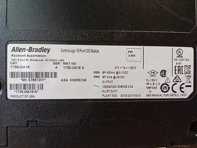 Used 2017 ALLEN-BRADLEY 1756-OA16 Misc Electrical & Power Parts British Columbia CA | Lenmark #1439576