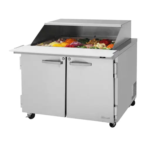 Turbo Air PST-48-18-N-SL 48 1/4" PRO Series Mega Top Sandwich/Salad Prep Table w/ Refrigerated Base, 115v