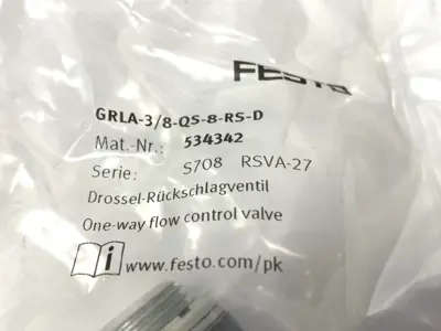 NEW FESTO GRLA-3/8-QS-8-RS-D, 534342