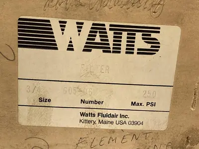 Used WATTS 605-06W Parts (Hydraulics and Pneumatics) Ohio US | Surplus Asset Holdings #1248125