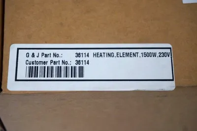 NEW KODAK / GLUNZ AND JENSEN 36114 HEATER ELEMENT 1500W, 230V