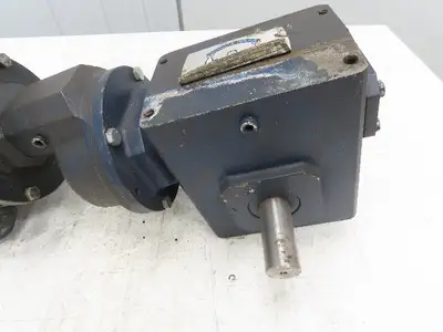 Grove Gear 60:1 Double Reduction Gearmotor 14 RPM Output RH 2Hp 460V 3PH 56C