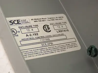 SCE-6PBI Pushbutton Control Station Enclosure Start/Stop/Reset 6-Button Box