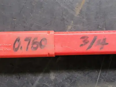 3/4in. x 9-1/2in. Chucking Reamer, 0.750in. Dia. Str. Shank