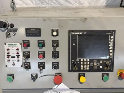 150 TON MINSTER E2-150-42-30 HEVI-STAMPER STRAIGHT SIDE PRESS: YOBRO #23911