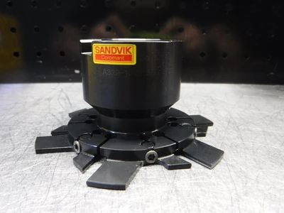 Sandvik 4" Indexable Slot Milling Cutter 1" Arbor A329-102R25-G (LOC1929A)