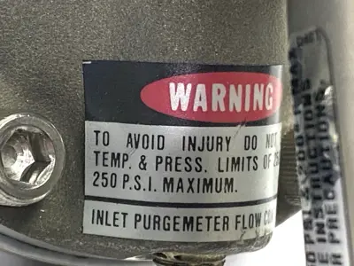 New | in-Stock Wallace & Tiernan Inlet PurgeMeter Flow Controller 200PSI Water Treatment Equipment Michigan US | Maverick Industrial Sales #1473990