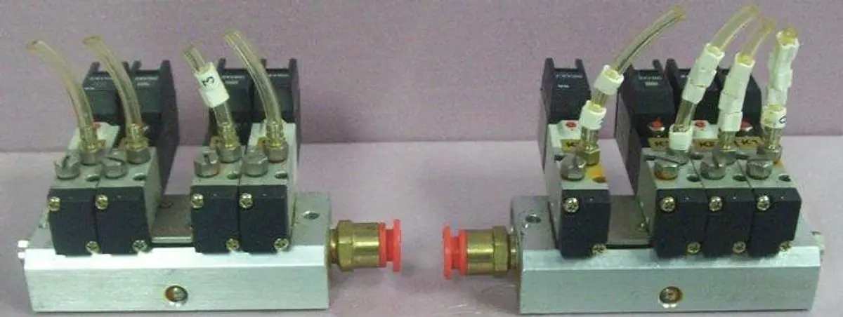 QTY. 2. AIR BLOCKS WITH 4) HUMPHREY AIR VALVES ON ...