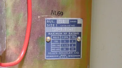 Allen Bradley 712-BJB242 Bul.712 Fusible Combination Starter Size 1 10HP Used
