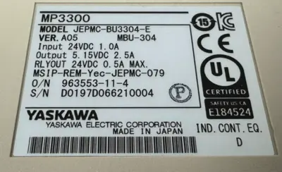 USED YASKAWA MP3300IEC MBU304