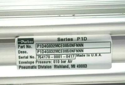 NEW PAKER P1D4G032MCE0650NFNNN CYLINDER SER.P1D