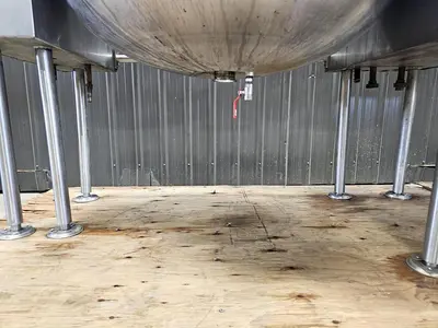 🔴 Heading to Auction May 27 - Used Twin 150 Gallon Cleveland Kettles, 316 Stainless Steel