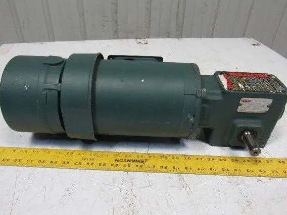 Reliance P56H3439U 5:1 Ratio 1Hp 3Ph 208-230/460-480V 60Hz Gear Motor W/Brake