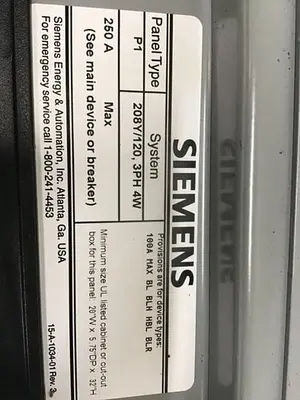 USED SIEMENS P1X18MC250A