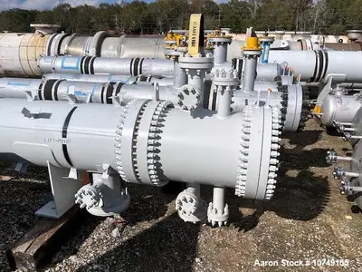 Used Fabsco 284 Sq Ft Horizontal Shell & Tube Heat Exchanger, Duplex 2205 Tubes, 2023