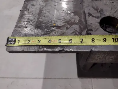 92" X 120" HEAVY DUTY STEEL SURFACE PLATE LAYOUT TABLE: STOCK #19730