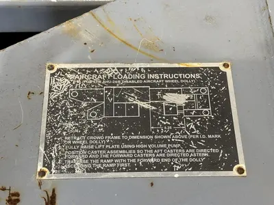 AIRCRAFT PLANE DISABLED WHEEL DOLLY SYSTEM BY CHAMPS INDUSTRIES: STOCK #21970