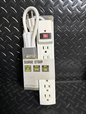 Master Electrician Surge Strips & Power Strips - 3 ft/8 ft cords (510J, 15A) Lot of 6