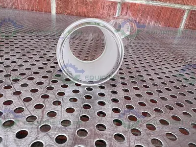 NEW CHEMGLASS CG-1033-45 OFFSET ADAPTER 45/50 JOINT, 270MM H X 75MM W