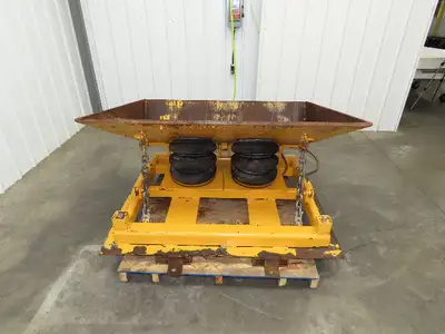 Econo Lift Pneumatic Tilt Table Tote Tipper 8000lbs 30° Degree 55 x 44" Top