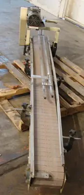 SPC4540  Conveyor 7" wide x 92" long New London Engineering table top conveyor
