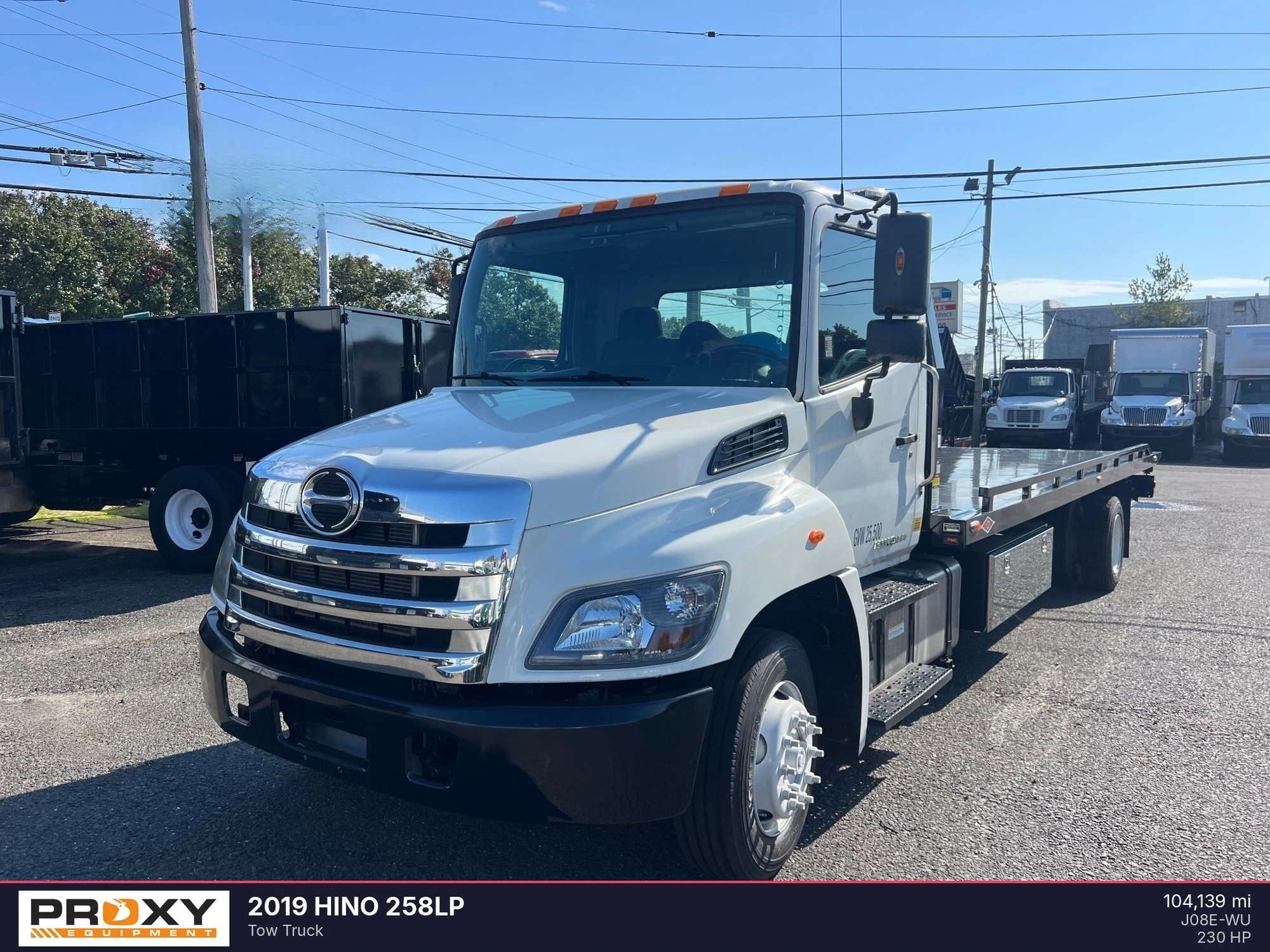 Used 2019 HINO 258LP Tow trucks New Jersey US | Proxy Equipment #1550403