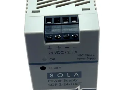 USED EMERSON POWER SUPPLY 24VDC 2.1A 50W DIN RAIL SOLAHD