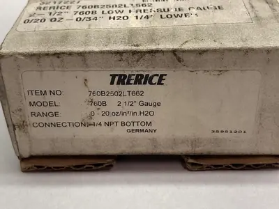 New | in-Stock TRERICE 760B2502LT662 Universal Pressure Meters Ohio US | Surplus Asset Holdings #1238137