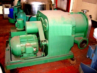 (2) Escher-Wyss P-3 2-stage pusher centrifuges, Hastelloy C.