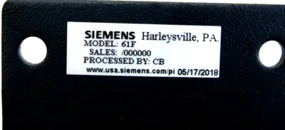 NEW SIEMENS 61F BOOSTER RELAY