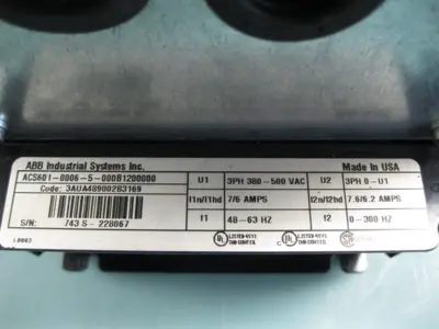 USED ABB ACS601-0006-5-000B1200000
