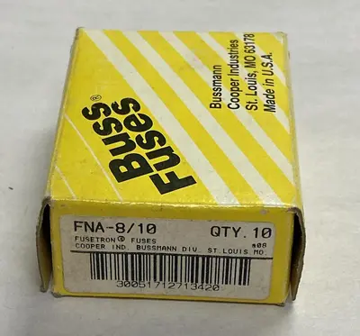 New | in-Stock COOPER BUSSMANN FNA-8/10 Miscellaneous Equipment (Electrical & Power) | Surplus Asset Holdings #1194389